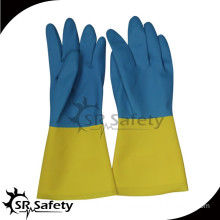 SRSAFETY cheap Rubber latex industrual gloves manufacturer